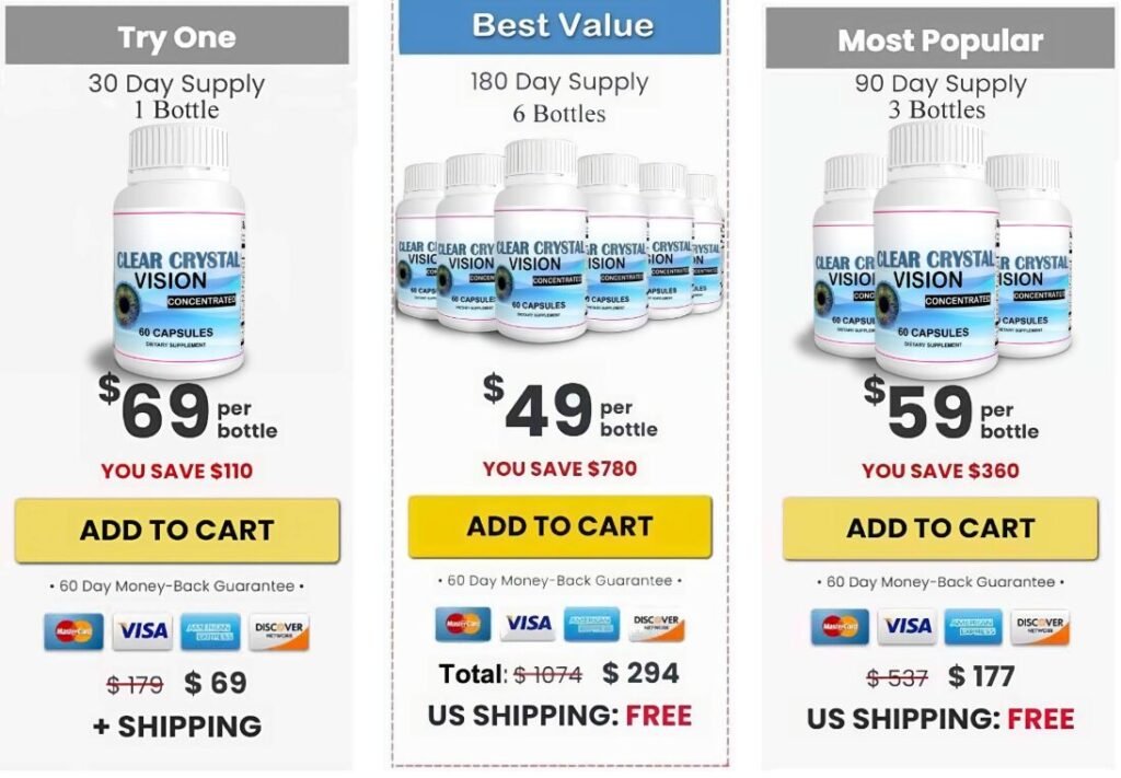 Clear Crystal Vision price