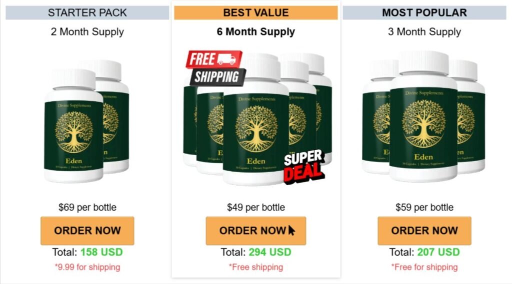Eden Longevity Supplement price