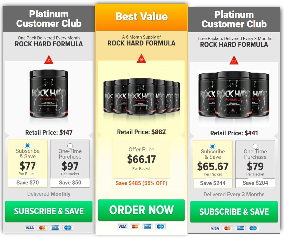 Rock Hard Formula price