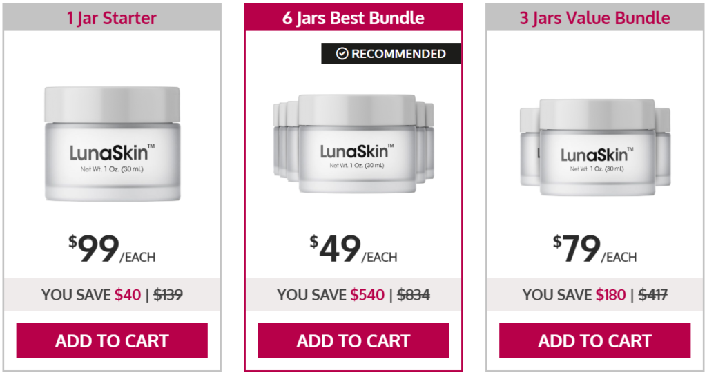 LunaSkin price