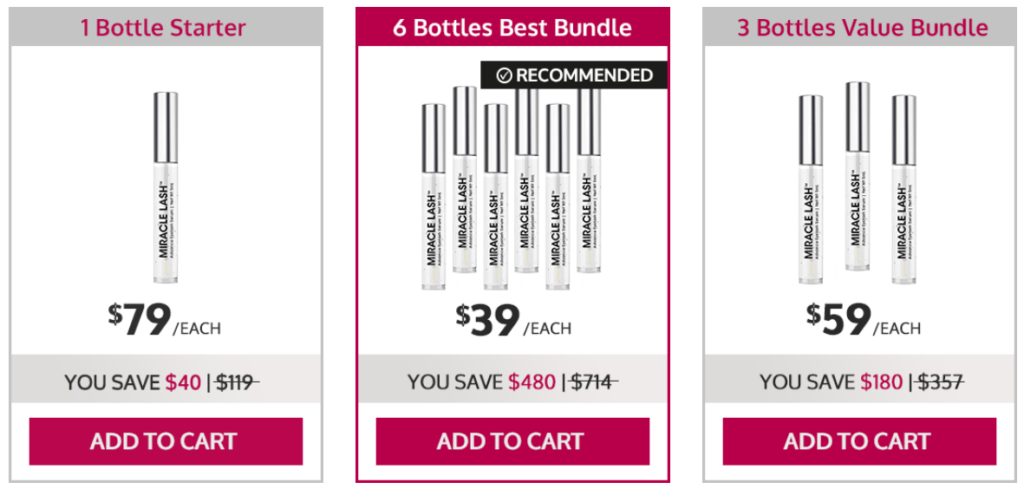 Miracle Lash price